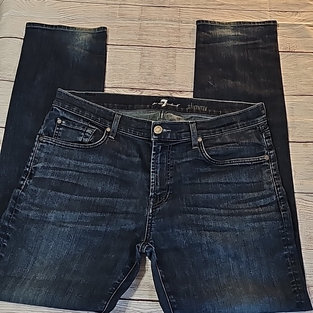 7 for all mankind sz 36 slimmy jeans - Picture 2 of 14